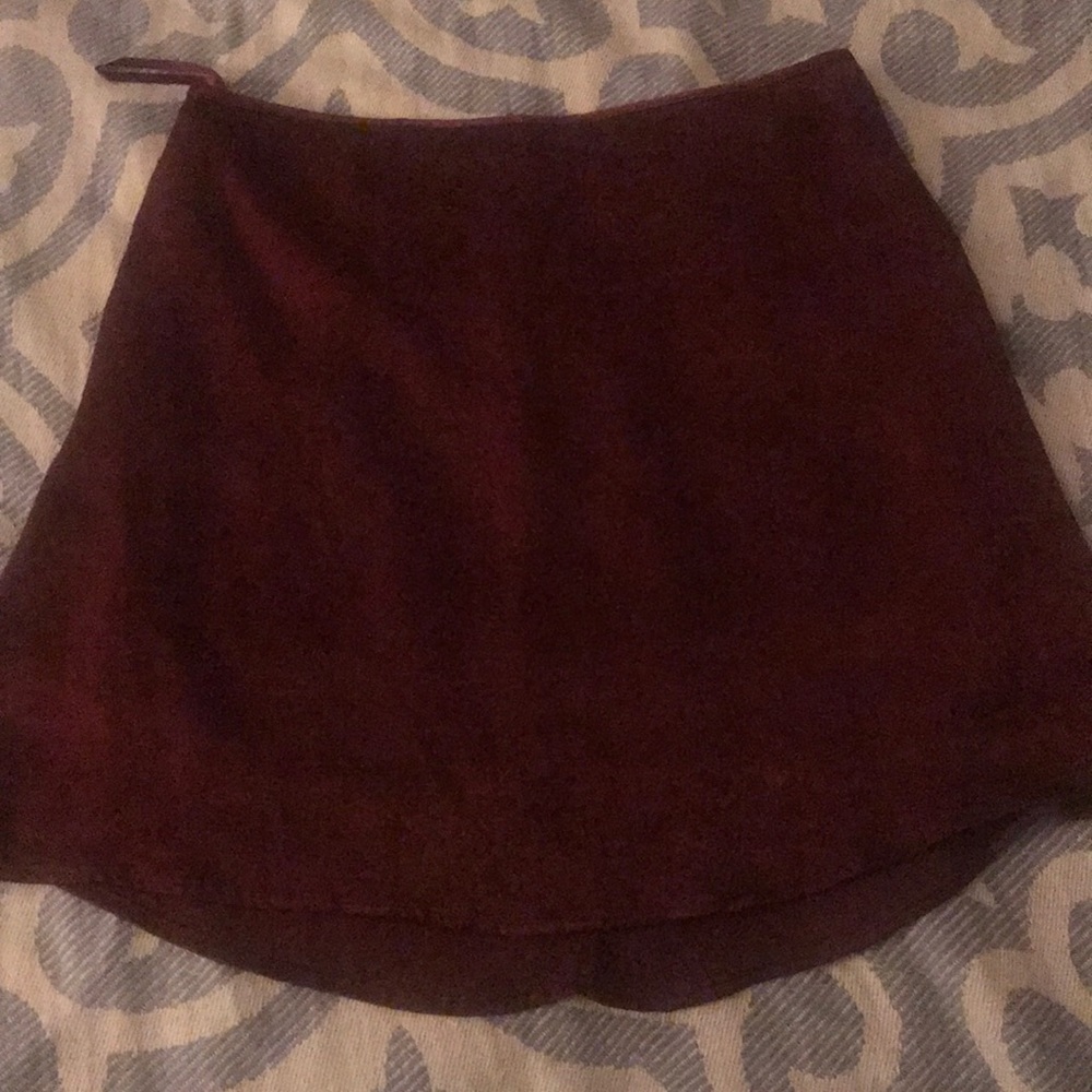 Burgundy skirt